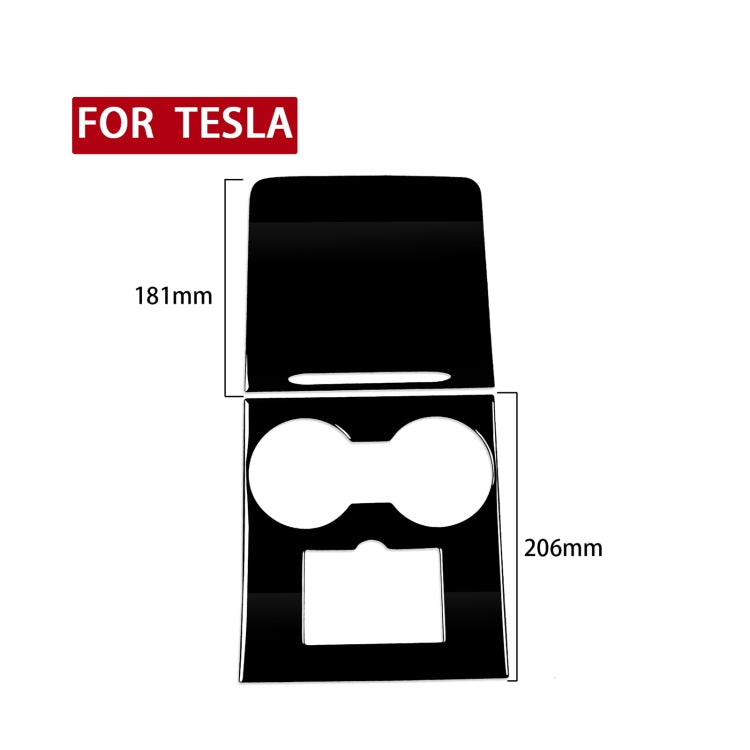 For Tesla Model 3 1106 Car Central Control Panel Decorative Sticker, Left and Right Drive Universal(Black) - In Car by buy2fix | Online Shopping UK | buy2fix