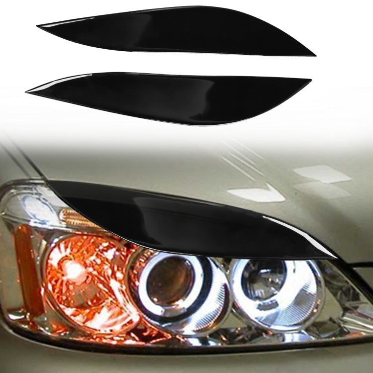 Pair Car Lamp Eyebrow Soft Decorative Sticker for Honda Civic 2001-2003 (Black) - In Car by buy2fix | Online Shopping UK | buy2fix