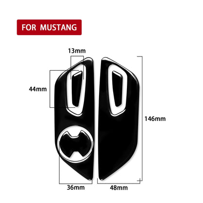 For Ford Mustang 2015-2020 Car Seat Adjustment Button Decorative Sticker, Left Drive (Black) - In Car by buy2fix | Online Shopping UK | buy2fix