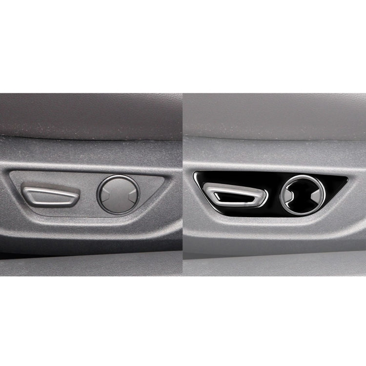 For Ford Mustang 2015-2020 Car Seat Adjustment Button Decorative Sticker, Left Drive (Black) - In Car by buy2fix | Online Shopping UK | buy2fix