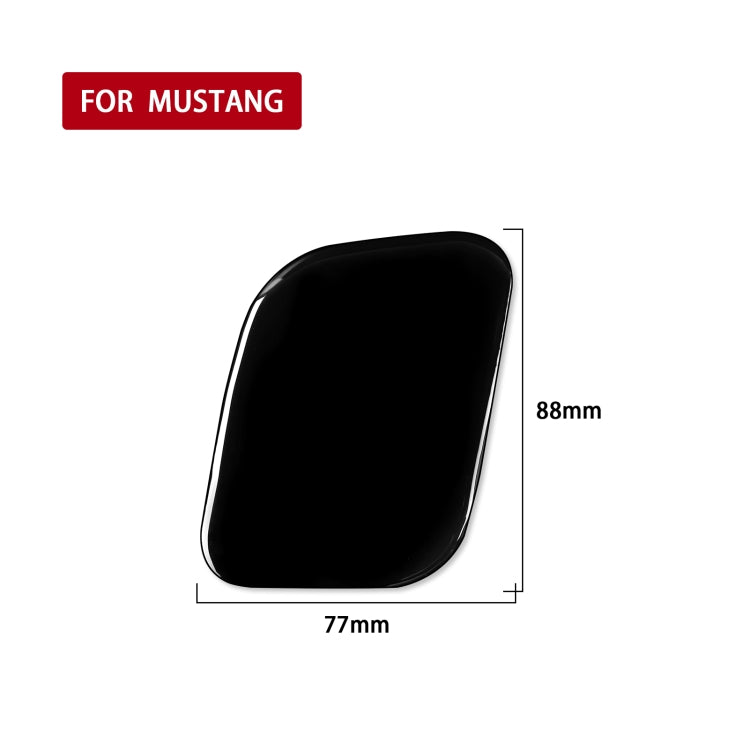 For Ford Mustang 2015-2020 Car Driver Seat Storage Box Decorative Sticker, Left Drive (Black) - In Car by buy2fix | Online Shopping UK | buy2fix