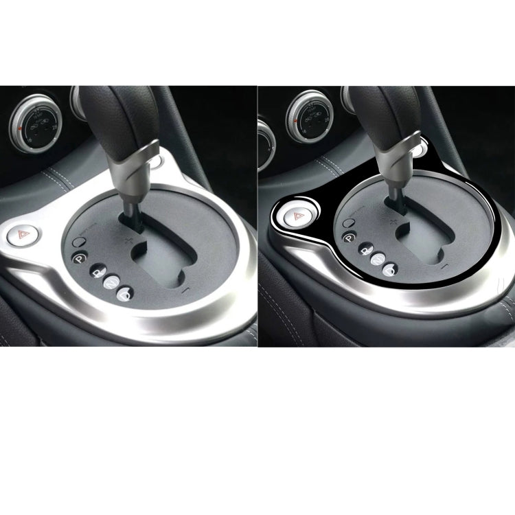 For Nissan 370Z Z34 2009- Car Automatic Gear Console Panel Decorative Sticker, Left and Right Drive Universal(Black) - In Car by buy2fix | Online Shopping UK | buy2fix