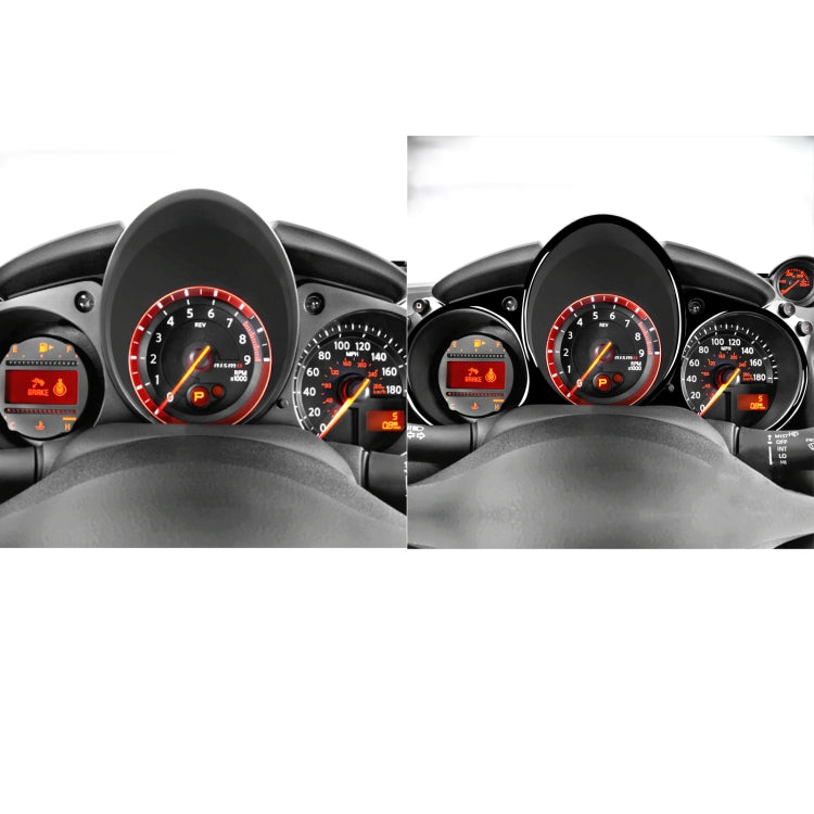 For Nissan 370Z Z34 2009- Car Dashboard Panel Decorative Sticker, Left and Right Drive Universal (Black) - In Car by buy2fix | Online Shopping UK | buy2fix