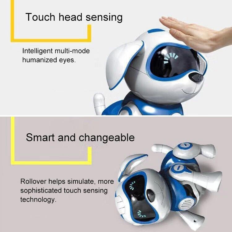 USB Charging Smart Touch Sensing Machine Dog Children Electric Toys, Supports Walking & Gnawing Bones & Lights & Music(Blue) - Music Toys by buy2fix | Online Shopping UK | buy2fix