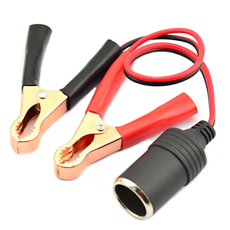 12-24V Car Cigarette Lighter Battery Clip Adapter Cable(Red + Black) - In Car by buy2fix | Online Shopping UK | buy2fix