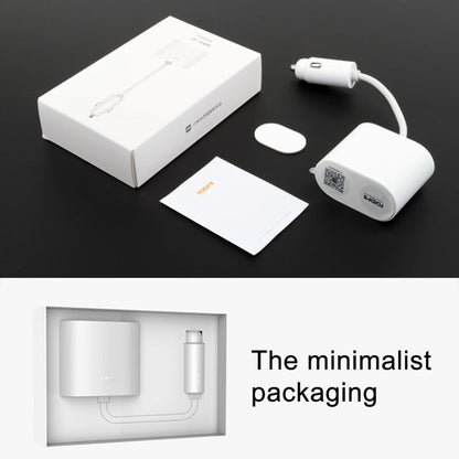 Original Xiaomi ROIDMI 2 in 1 120W 10A Car Cigarette Lighter + Dual USB Port Quick Charge Car Charger(White) - In Car by Xiaomi | Online Shopping UK | buy2fix