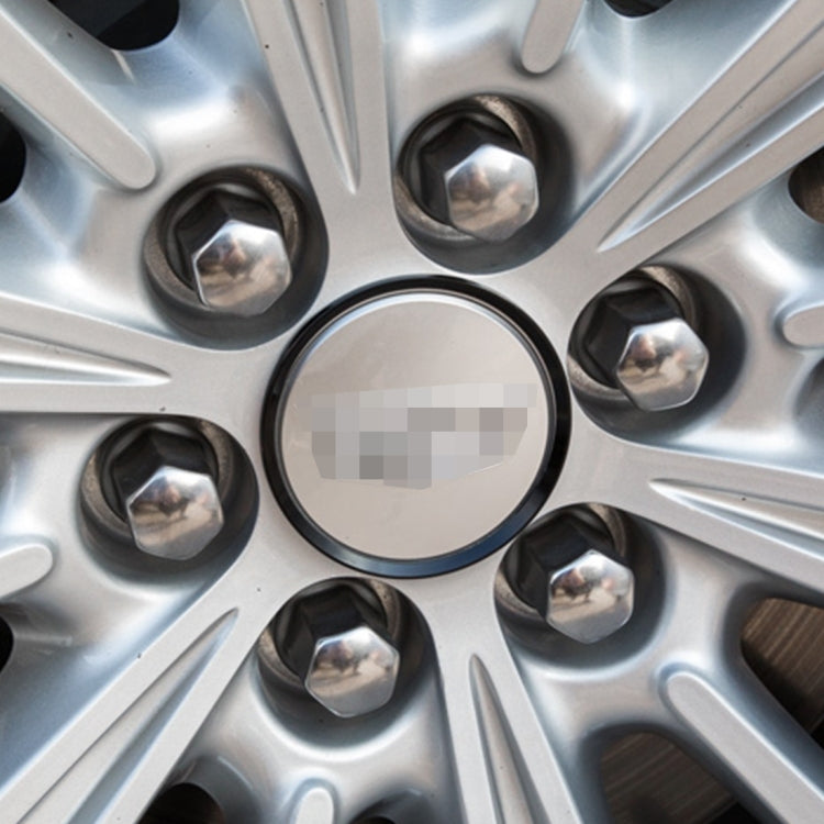 4 PCS Car Aluminum Wheel Hub Deroration Ring For Cadillac(Black) - In Car by buy2fix | Online Shopping UK | buy2fix
