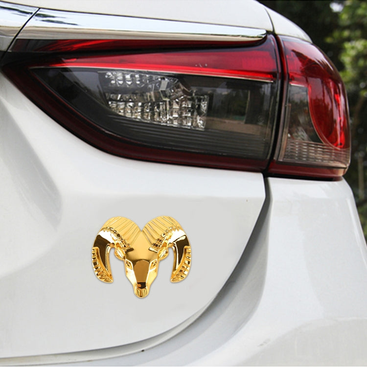 Bull Pattern Car Metal Body Decorative Sticker, Size : S (Gold) - Decorative Sticker by buy2fix | Online Shopping UK | buy2fix