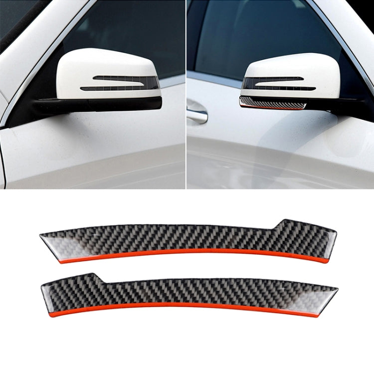 2 PCS Car Carbon Fiber Rearview Mirror Anti-collision Strip Protection Guards Trims Stickers for Mercedes-Benz - Anti Collision Sticker by buy2fix | Online Shopping UK | buy2fix