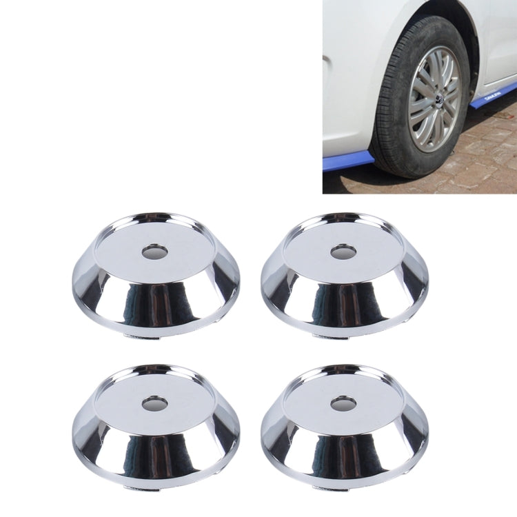 4 PCS Metal Car Styling Accessories Car Emblem Badge Sticker Wheel Hub Caps Centre Cover - In Car by buy2fix | Online Shopping UK | buy2fix