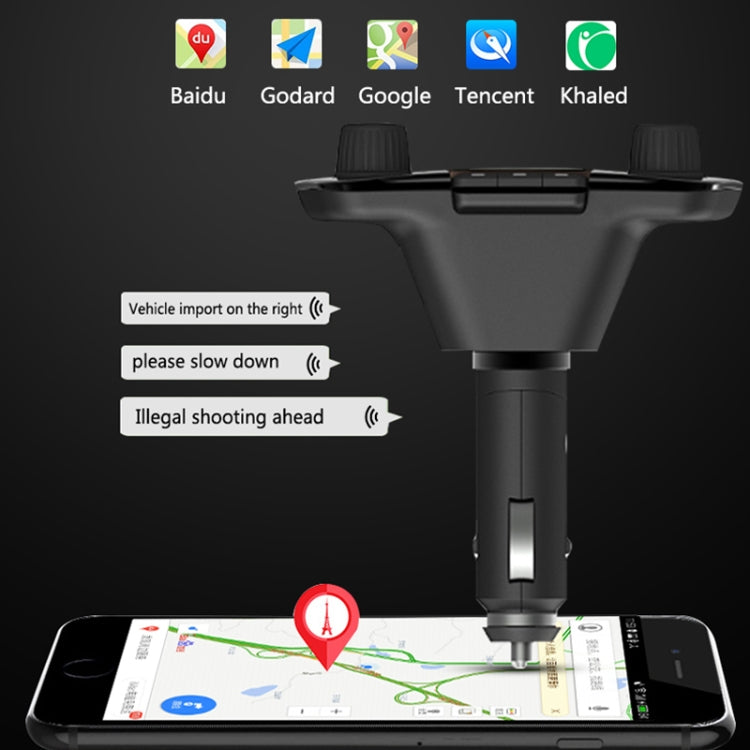 BT06 Dual USB Charging Smart Bluetooth 4.0 + EDR FM Transmitter MP3 Music Player Car Kit with 1.3 inch LED Screen, Support Bluetooth Call, TF Card & U Disk - Bluetooth Car Kits by buy2fix | Online Shopping UK | buy2fix