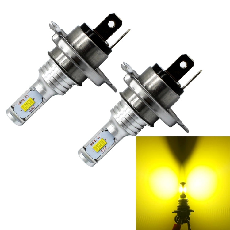 2 PCS H4 72W 1000LM 6000-6500K Super Bright White Light Car Fog LED Bulbs, DC 12-24V - Fog / Driving Lights by buy2fix | Online Shopping UK | buy2fix