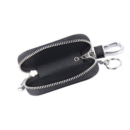 Universal Pure Cow Leather Waist Hanging Zipper Wallets Key Holder Bag (No Include Key) - Car Key Cases by buy2fix | Online Shopping UK | buy2fix