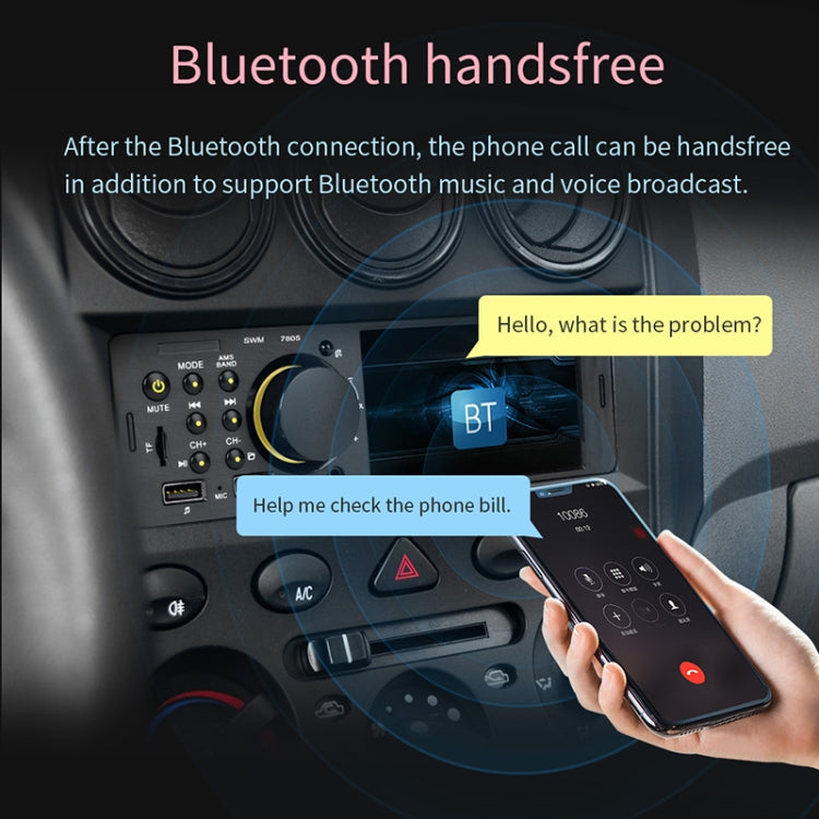 7805 4.1 inch Universal Car Radio Receiver MP5 Player, Support FM & Bluetooth & TF Card with Remote Control - Car MP3 & MP4 & MP5 by buy2fix | Online Shopping UK | buy2fix