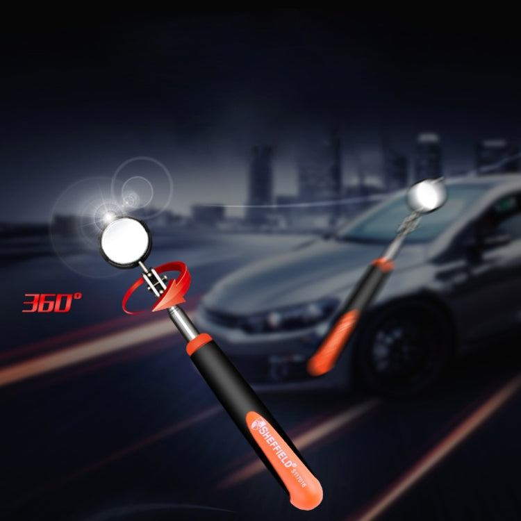 Retractable Vehicle Car Chassis Telescoping Inspection Mirror with 1 PCS 5mm LED Light, Mirror Diameter: 55mm, Max Expanding Length: 940mm - In Car by buy2fix | Online Shopping UK | buy2fix