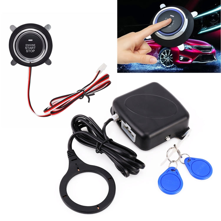 Smart Car Switch Car Engine Start Stop Switch Car Push Start Switch, with RFID Alarm System - In Car by buy2fix | Online Shopping UK | buy2fix