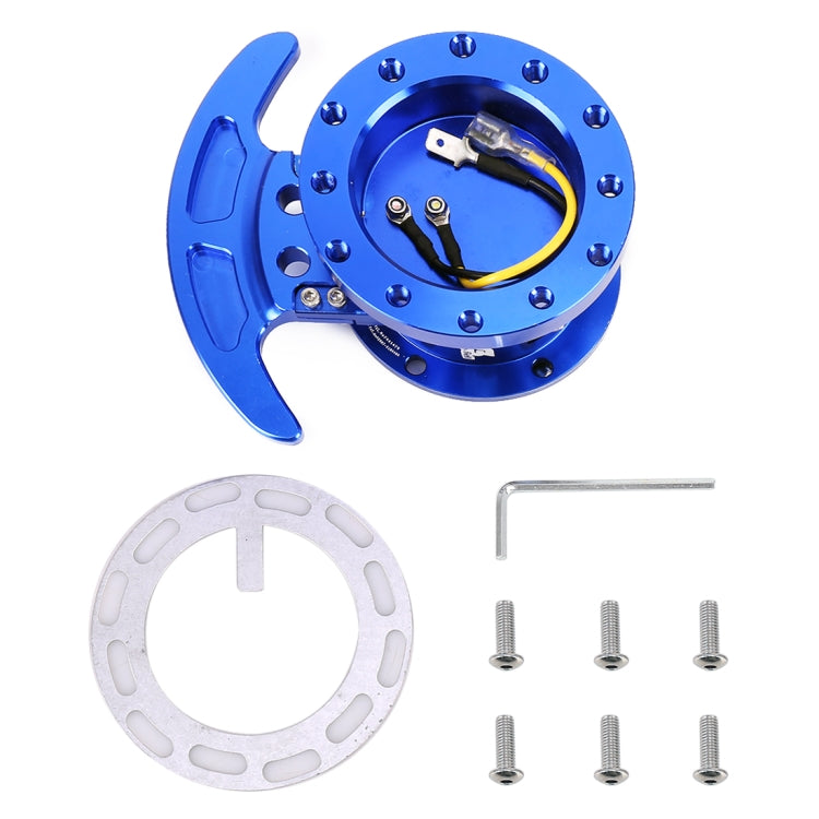 Car Tilt Racing Steering Wheel Quick Release Hub Kit Adapter Body Removable Snap Off Boss Kit(Blue) - In Car by buy2fix | Online Shopping UK | buy2fix