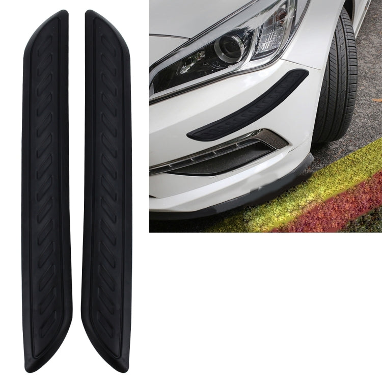 2 PCS Universal Car Auto Rubber Body Bumper Guard Protector Strip Sticker(Black) - Anti Collision Sticker by buy2fix | Online Shopping UK | buy2fix