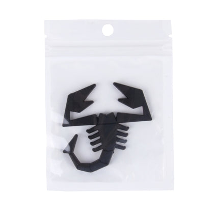 Scorpion Shape Shining Metal Car Free Sticker(Black) - 3D Metal Sticker by buy2fix | Online Shopping UK | buy2fix