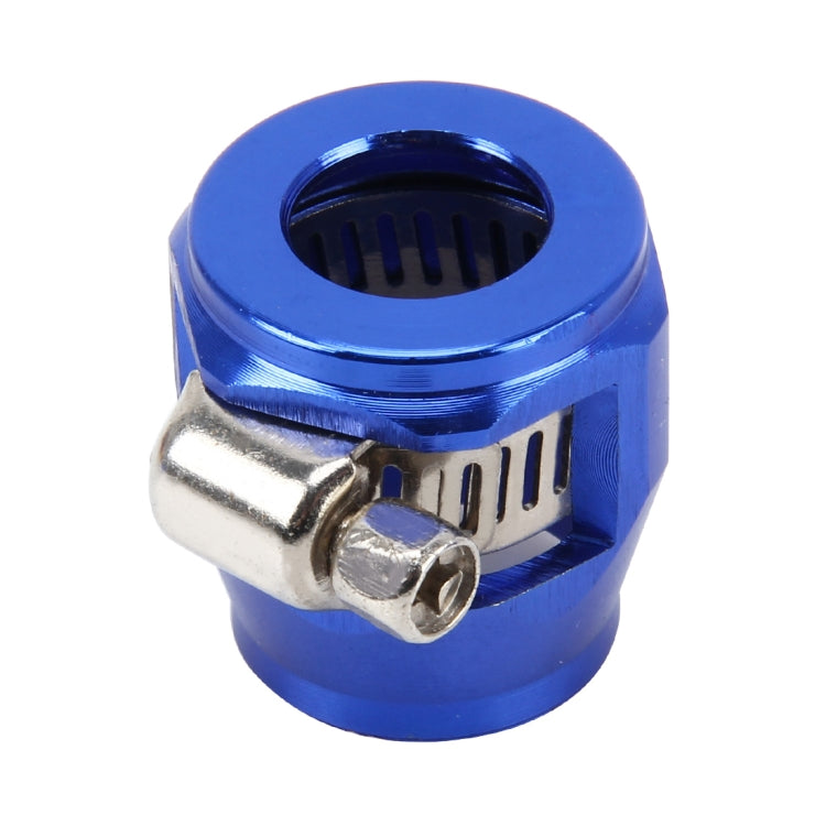 AN8 Car Performance Aluminum Accessories Adapter Nitrite Hose Finisher Adapter Nylon Braided Hose Clamp Blue Finish - In Car by buy2fix | Online Shopping UK | buy2fix