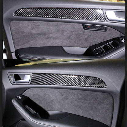 4 PCS Car Carbon Fiber Inner Door Panel Decorative Sticker for Audi A4L / A5 / Q5 - Car Interior Mouldings by buy2fix | Online Shopping UK | buy2fix