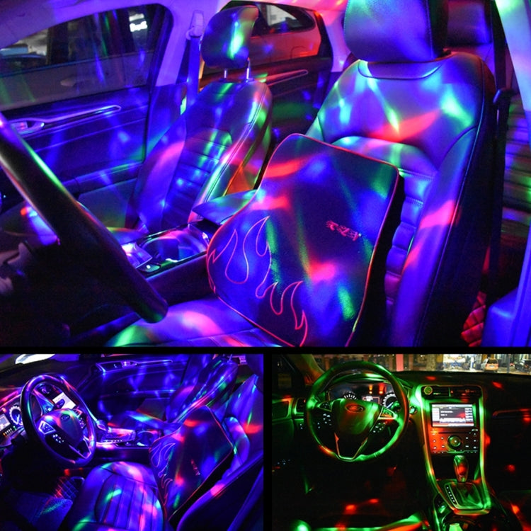 D33 5W USB Charging RGB Car Decoration Portable DJ Light Sound Activated Rotating Strobe Effect Atmosphere Light Star Music Light Lamp, DC 5V - Atmosphere lights by buy2fix | Online Shopping UK | buy2fix