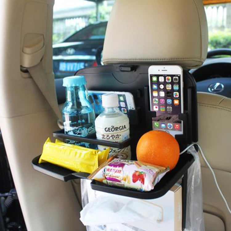 SHUNWEI SD-1509 Car Auto Back Seat Folding Table Drink Food Cup Tray Holder Stand Desk Multi-purpose Travel Dining Tray(Black) - Stowing Tidying by SHUNWEI | Online Shopping UK | buy2fix