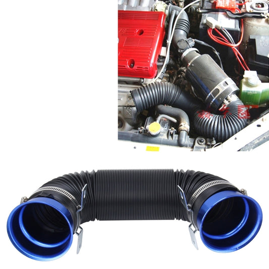 Car Auto Universal Tube Air Filter Adjustable Cold Air Injection Intake System Pipe Without Air Filter(Blue) - In Car by buy2fix | Online Shopping UK | buy2fix