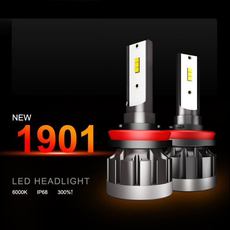 2 PCS 1901 H8 / H9  /H11 DC9-36V 14W 6000K 1400LM IP68 Car LED Headlight Lamps (White Light) - In Car by buy2fix | Online Shopping UK | buy2fix