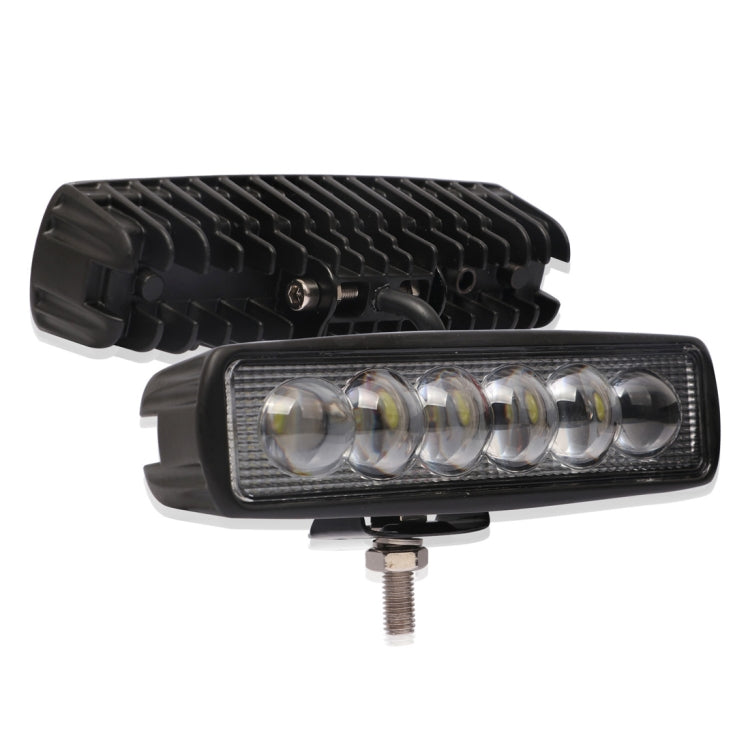 6 inch 18W 6000K IP68 8D Car Boat Marine Work Lights Spotlight LED Bulbs, DC 10-30V (White Light) - In Car by buy2fix | Online Shopping UK | buy2fix