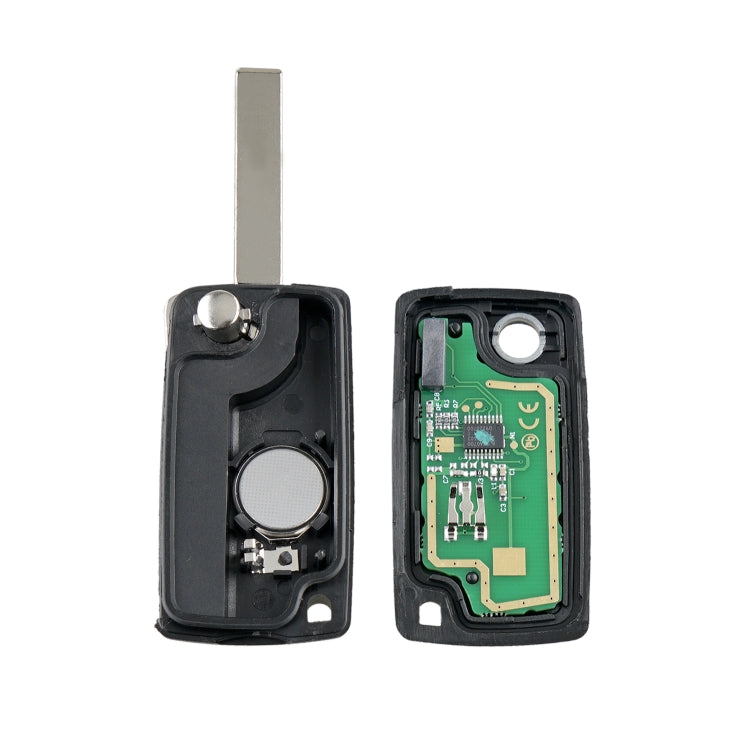 For PEUGEOT 3 Buttons Intelligent Remote Control Car Key with Integrated Chip & Battery & Holder & Slotted Key Blade, Frequency: 433MHz - Remote Car Key by buy2fix | Online Shopping UK | buy2fix
