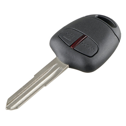 For MITSUBISHI 2 Buttons Intelligent Remote Control Car Key with 46 Chip & Battery & Left Slot, Frequency: 433MHz - In Car by buy2fix | Online Shopping UK | buy2fix