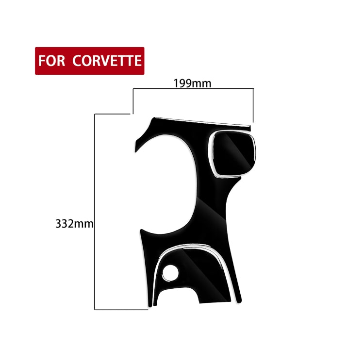 For Chevrolet Corvette C5 1998-2004 3 in 1 Car Gear Panel A Decorative Sticker, Left Drive - In Car by buy2fix | Online Shopping UK | buy2fix
