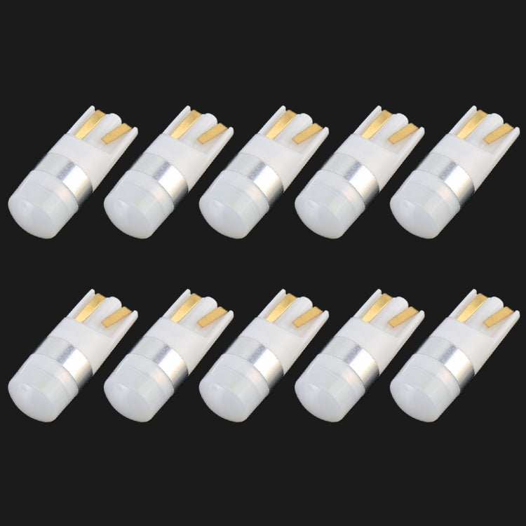 10 PCS T10 / W5W / 168 / 194 DC12V / 0.6W 1LEDs SMD-3030 Car Clearance Light (White Light) - In Car by buy2fix | Online Shopping UK | buy2fix