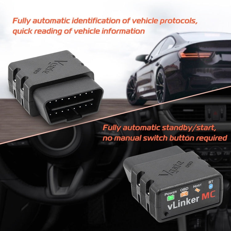 VLINKER MC V2.2 Bluetooth 3.0 Car OBD Fault Diagnosis Detector - In Car by buy2fix | Online Shopping UK | buy2fix