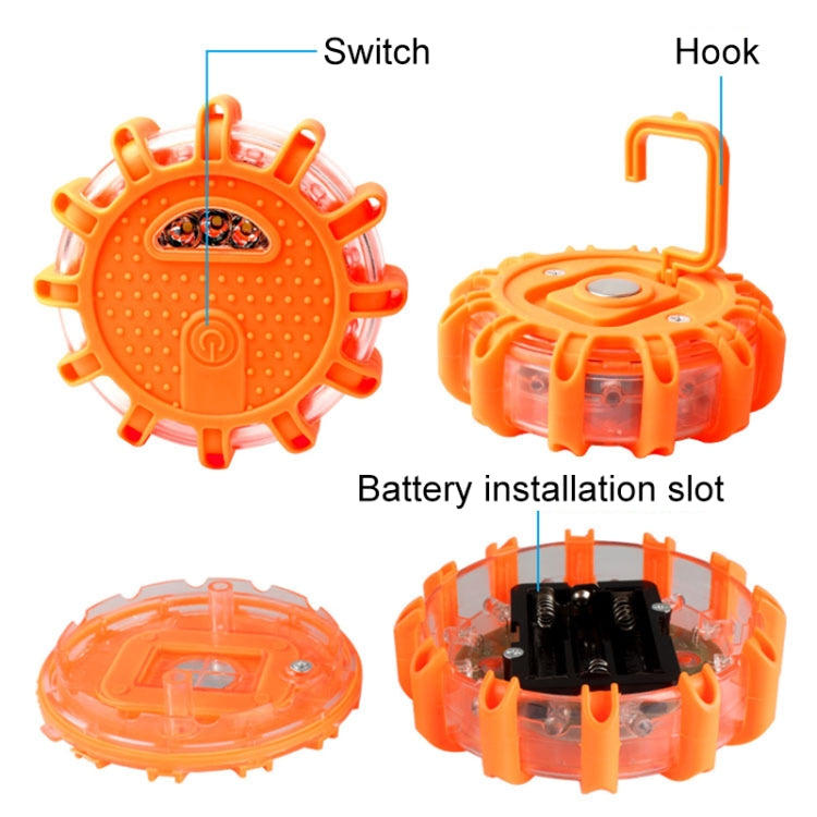 Car Road Emergency Flashing Warning Light LED Rotating Flashing Light -  by buy2fix | Online Shopping UK | buy2fix