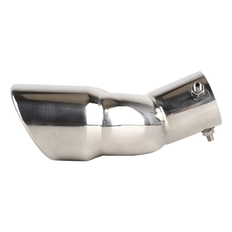 Universal Car Styling Stainless Steel Elbow Exhaust Tail Muffler Tip Pipe, Inside Diameter: 7.2cm (Silver) - In Car by buy2fix | Online Shopping UK | buy2fix