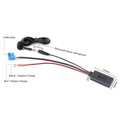 Car AUX Bluetooth Wireless Music Audio Cable + MIC for Alpine Kce-237b 123E 101E 102E 105E 117J 305S - In Car by buy2fix | Online Shopping UK | buy2fix