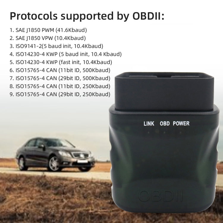 V015 OBD2 Scanner ELM327 Bluetooth 4.0 Fault Diagnostic Scanner - In Car by buy2fix | Online Shopping UK | buy2fix