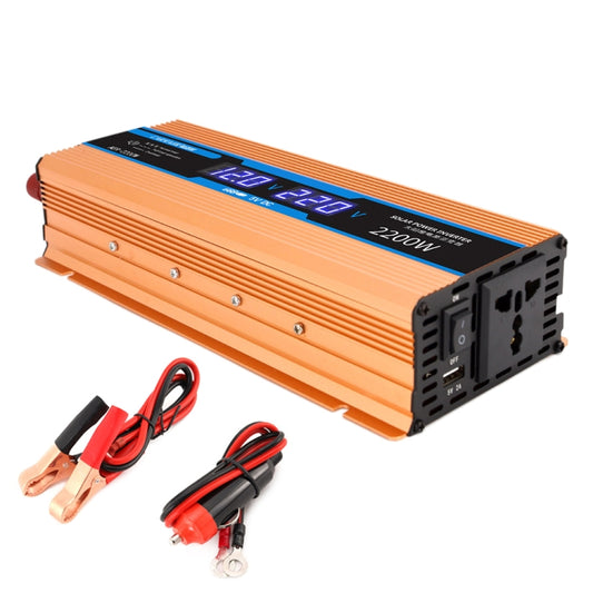 Carmaer 12V to 220V 2200W Car Multi-function Double Digital Display Inverter Household Power Converter - In Car by buy2fix | Online Shopping UK | buy2fix