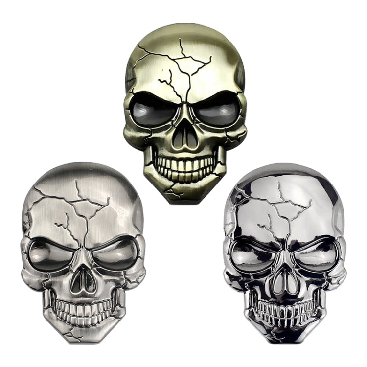 Three-dimensional Devil Skull Metal Car Sticker (Bronze) - In Car by buy2fix | Online Shopping UK | buy2fix