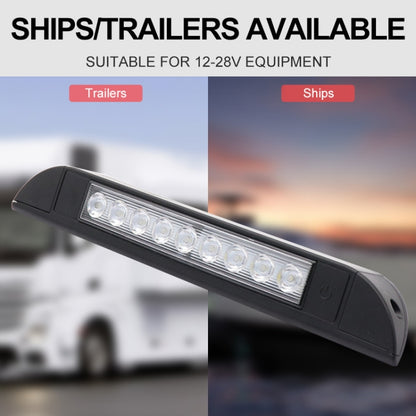 RV / Yacht Awning LED Strip Light DC12-28V with 9 LEDs Lamp Beads (White) - In Car by buy2fix | Online Shopping UK | buy2fix