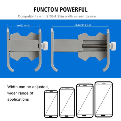 Motorcycle Aluminium Alloy Pressure Casting Mobile Phone Holder Bracket, Handlebar Version(Silver) -  by buy2fix | Online Shopping UK | buy2fix