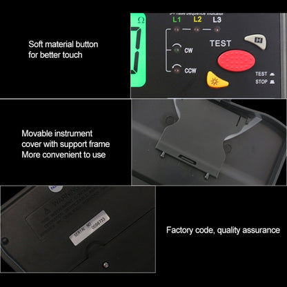 DUOYI DY5500 Car 4 in 1 Digital Multifunction Resistance Tester Insulation Earth Multimeter - In Car by buy2fix | Online Shopping UK | buy2fix