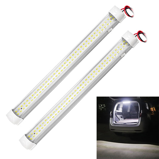 2 PCS ZS-3332 12-85V High Bright 72LEDs RV Dome Light Cabin Light Bar - In Car by buy2fix | Online Shopping UK | buy2fix