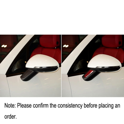 Car Carbon Fiber Rearview Mirror Decorative Sticker for Porsche Macan 2014-2021, Left and Right Drive Universal (Red) - In Car by buy2fix | Online Shopping UK | buy2fix