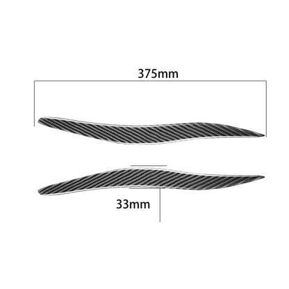 2 PCS / Set Carbon Fiber Car Lamp Eyebrow Decorative Sticker for Lexus IS250/ IS300 2006-2012, Drop Glue Version - In Car by buy2fix | Online Shopping UK | buy2fix