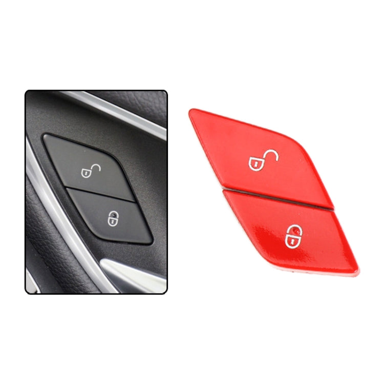 For Mercedes-Benz E-Class 2016-2021 Left Driving Car Right Side Door Lock Switch Buttons 2059055251(Red) - In Car by buy2fix | Online Shopping UK | buy2fix