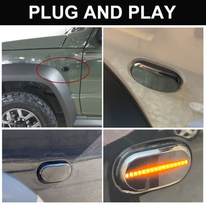 2pcs For Suzuki Jimny JB64W 2018/07- Car Dynamic LED Fender Side Light (Transparent Black) - In Car by buy2fix | Online Shopping UK | buy2fix