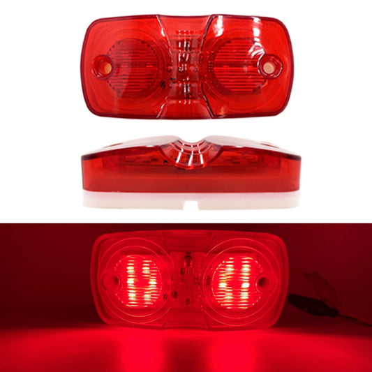 2pcs MK-106 Truck 12LEDs Side Marker Light (Red Light) - In Car by buy2fix | Online Shopping UK | buy2fix